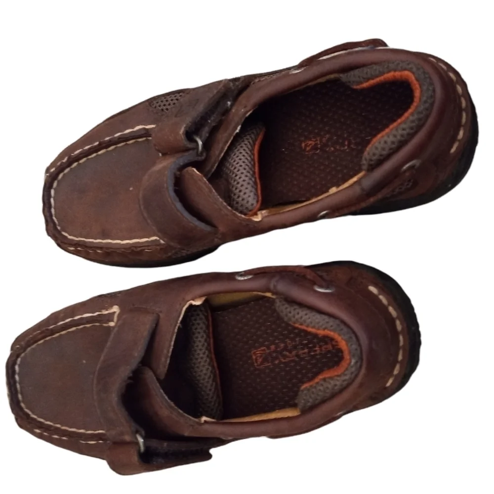 Leather Brown  Fat kids Shoes Size 12 M in Excellent Used Condition